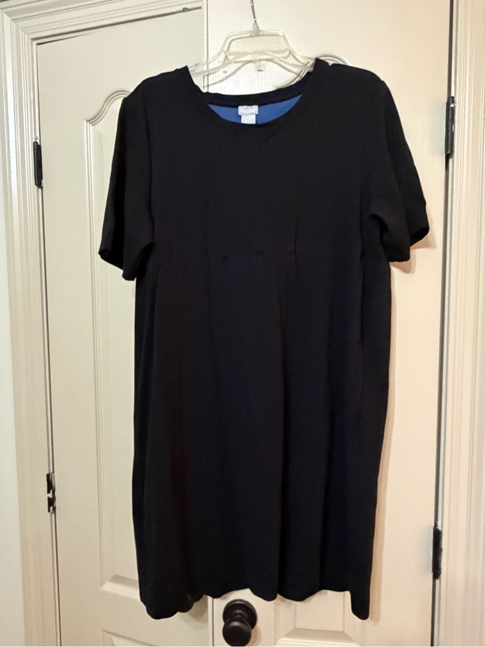 Chico's Black Short Sleeve Shift Dress - size 3 (Chicos sizing)